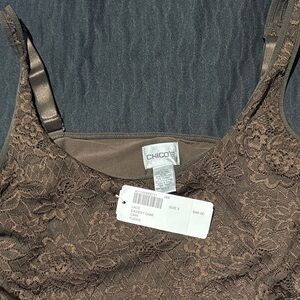 Chico's Fudge Brown Lace Cami